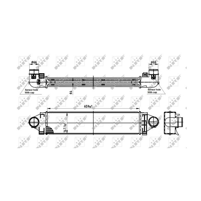 NRF Ladeluftkühler 30304