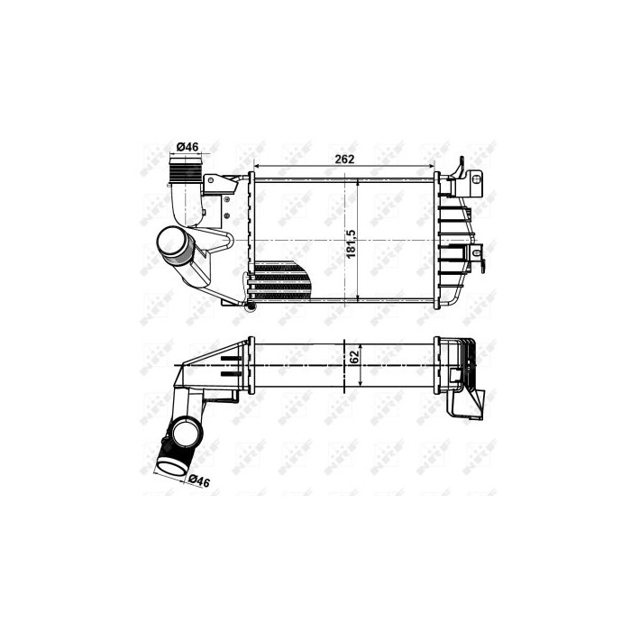 NRF Ladeluftkühler 30307