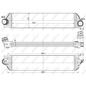 NRF Ladeluftkühler 30358