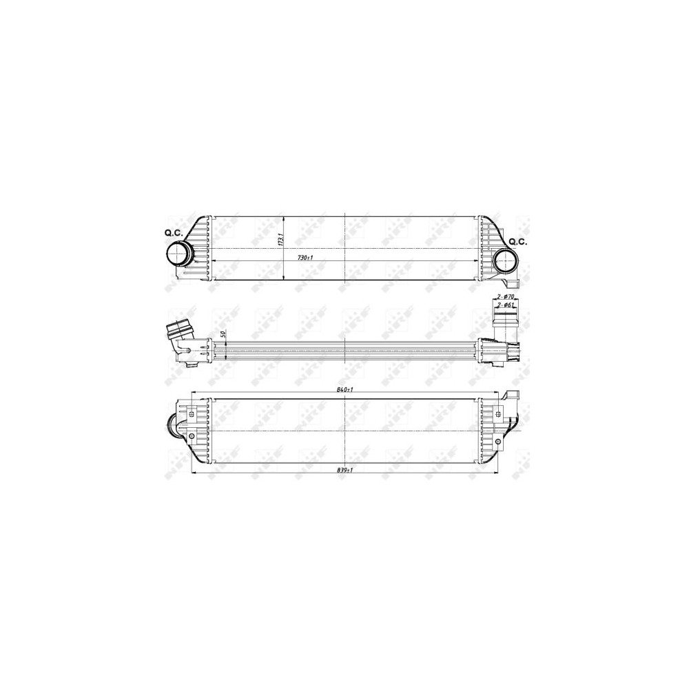 NRF Ladeluftkühler 30358