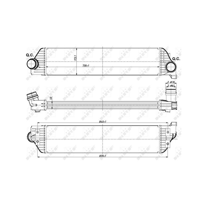 NRF Ladeluftkühler 30358