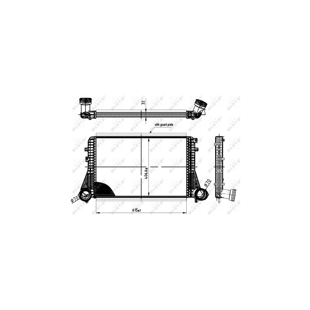 NRF Ladeluftkühler 30454