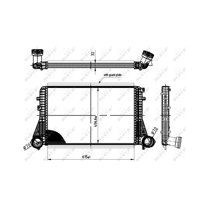 NRF Ladeluftkühler 30454