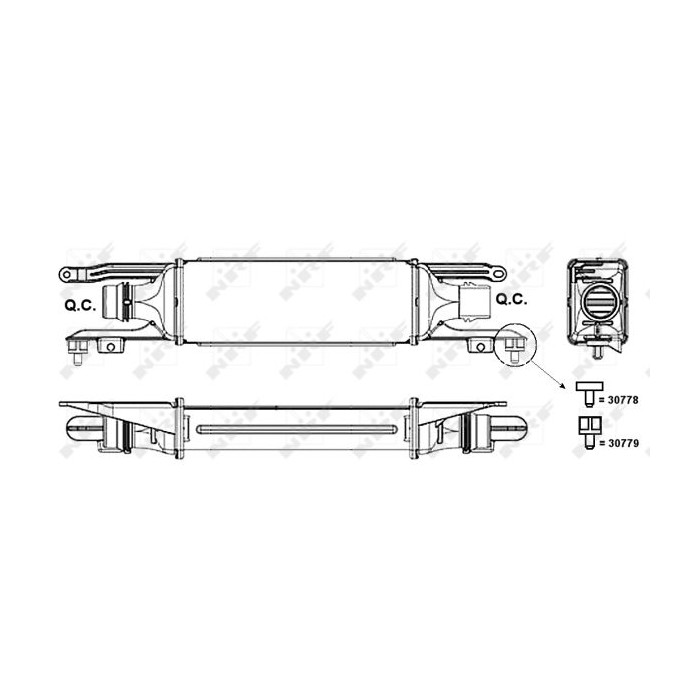 NRF Ladeluftkühler 30779