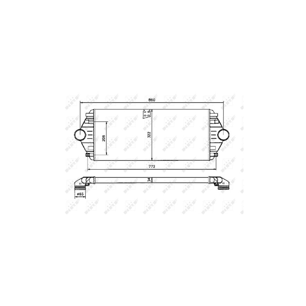 NRF Ladeluftkühler 30803
