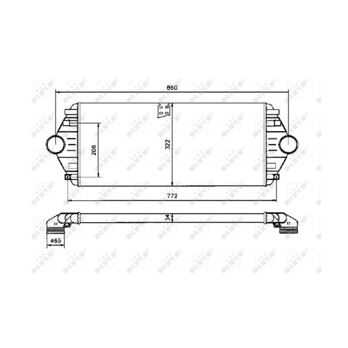 NRF Ladeluftkühler 30803