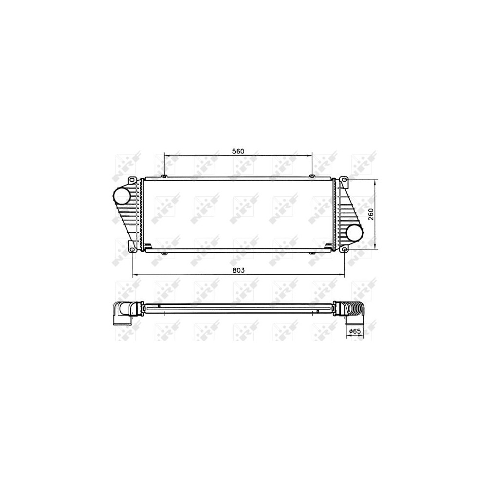 NRF Ladeluftkühler 30830