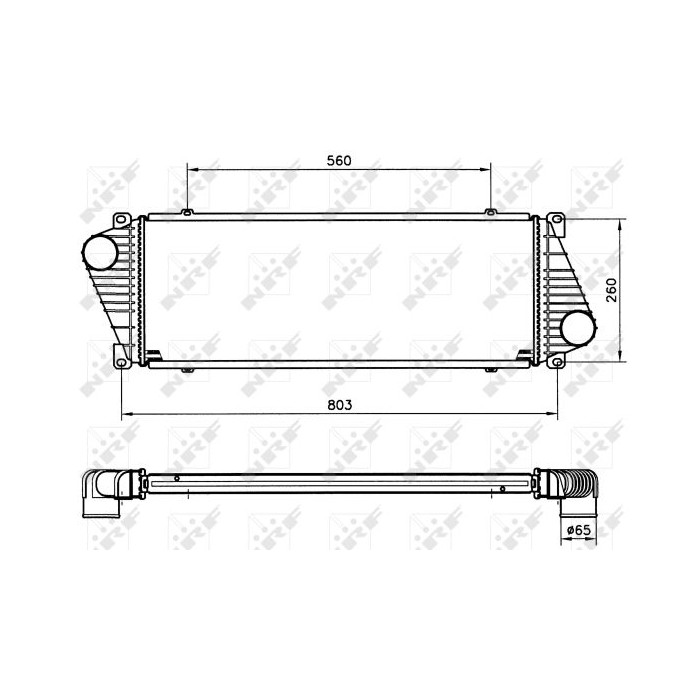 NRF Ladeluftkühler 30830