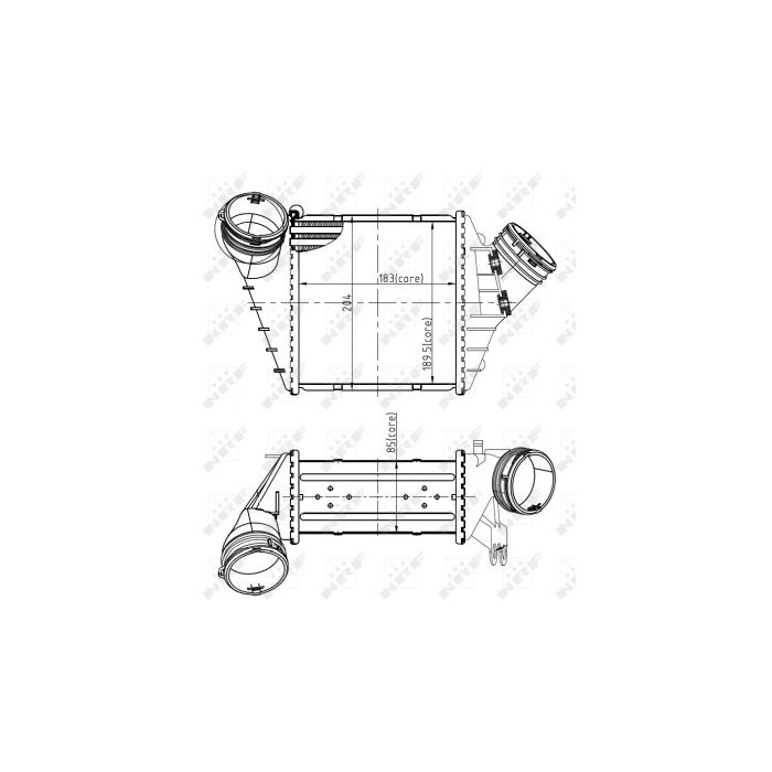 NRF Ladeluftkühler 30850