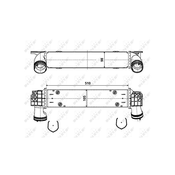 NRF Ladeluftkühler 30907A