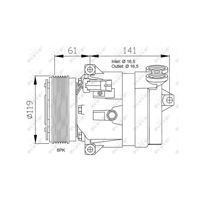 NRF EASY FIT Kompressor, Klimaanlage 32021
