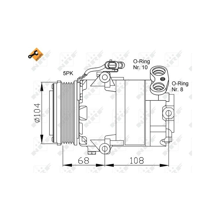 NRF EASY FIT Kompressor, Klimaanlage 32080