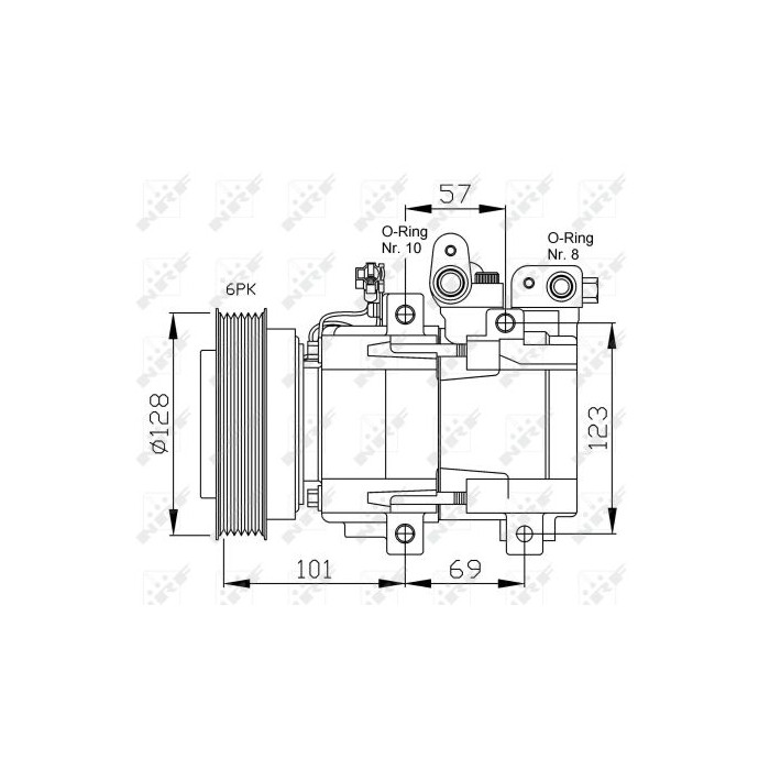 NRF EASY FIT Kompressor, Klimaanlage 32204