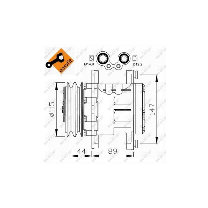 NRF EASY FIT Kompressor, Klimaanlage 32207