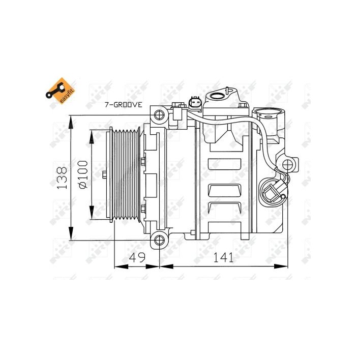 NRF EASY FIT Kompressor, Klimaanlage 32216