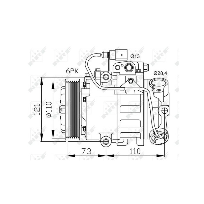 NRF EASY FIT Kompressor, Klimaanlage 32225