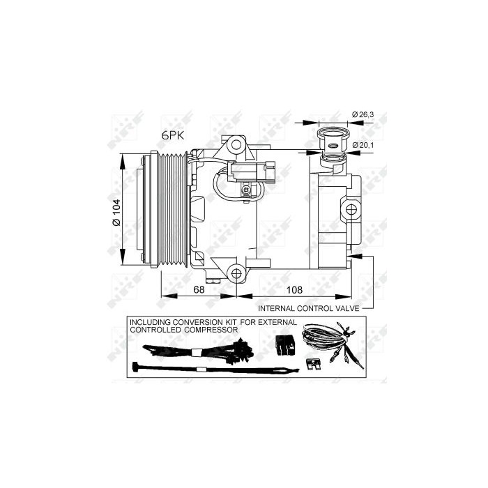 NRF Kompressor, Klimaanlage 32428