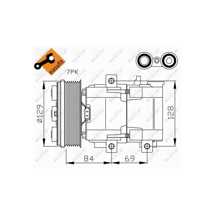 NRF EASY FIT Kompressor, Klimaanlage 32447
