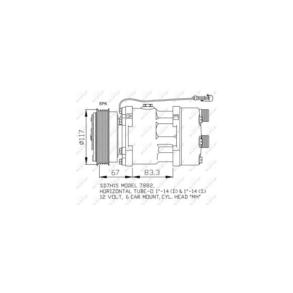 NRF Kompressor, Klimaanlage 32779