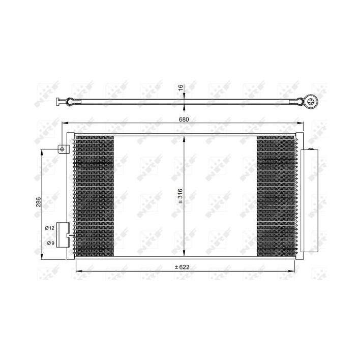 NRF EASY FIT Kondensator, Klimaanlage 350061