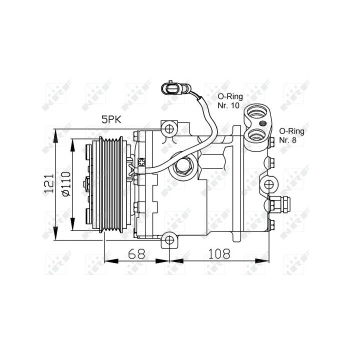 NRF Kompressor, Klimaanlage 32197
