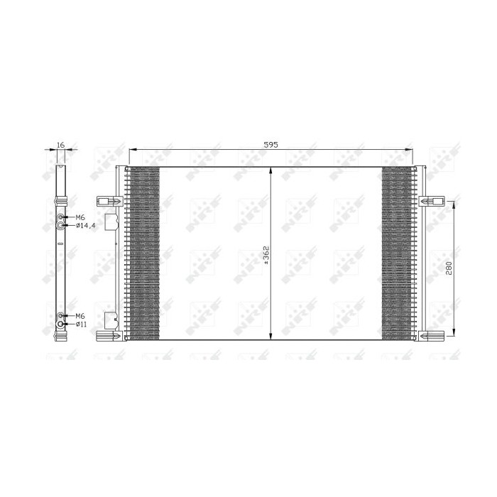 NRF EASY FIT Kondensator, Klimaanlage 35298