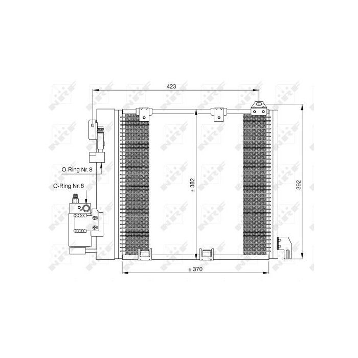 NRF EASY FIT Kondensator, Klimaanlage 35302