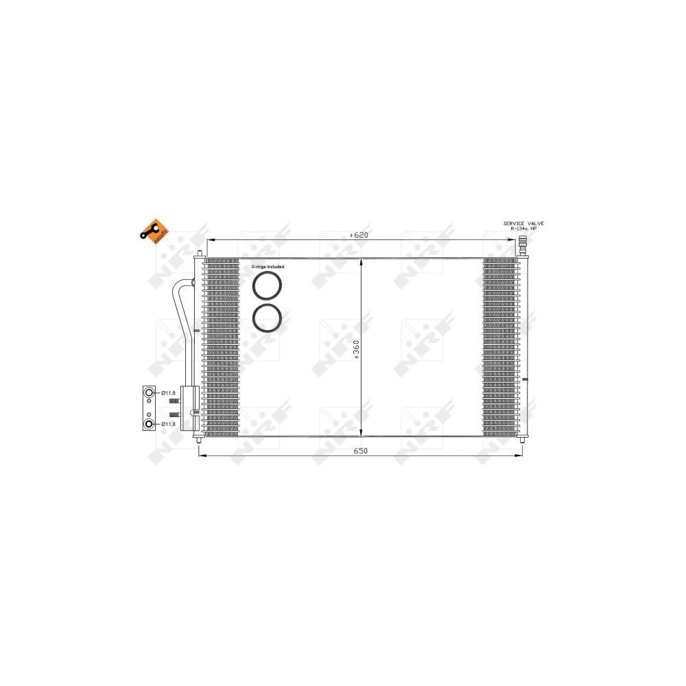 NRF EASY FIT Kondensator, Klimaanlage 35345