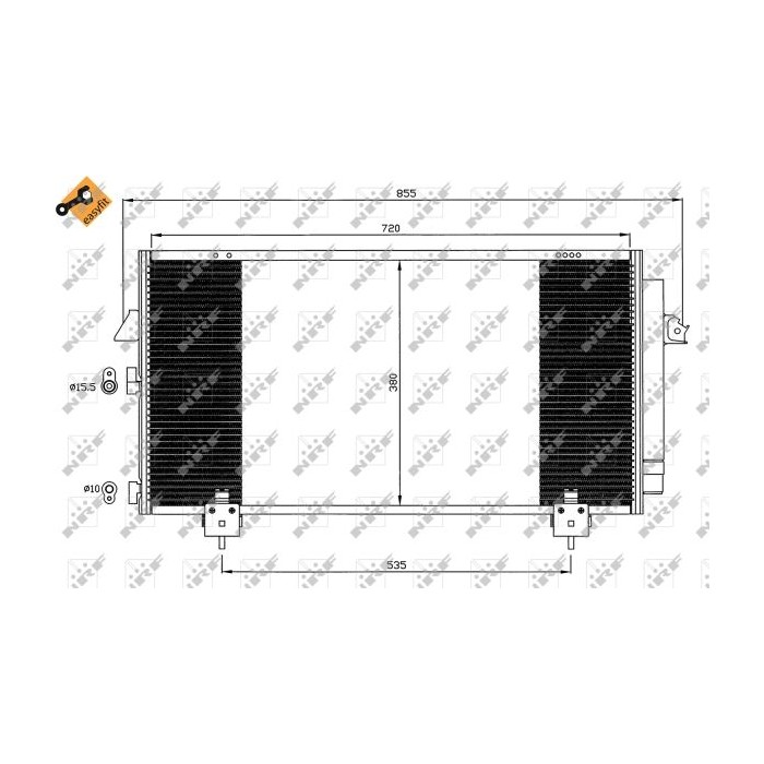 NRF EASY FIT Kondensator, Klimaanlage 35381
