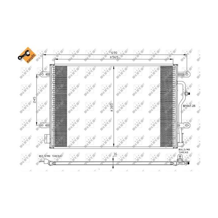 NRF EASY FIT Kondensator, Klimaanlage 35404