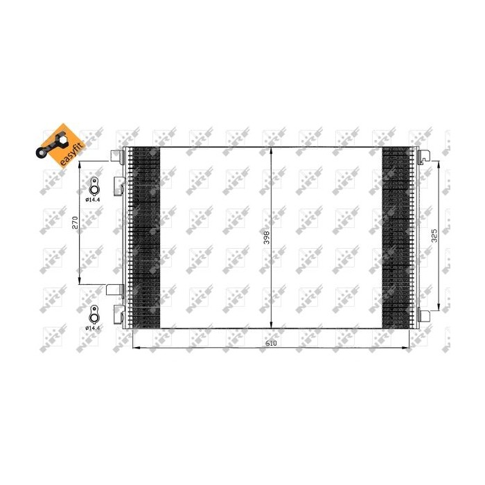 NRF EASY FIT Kondensator, Klimaanlage 35449