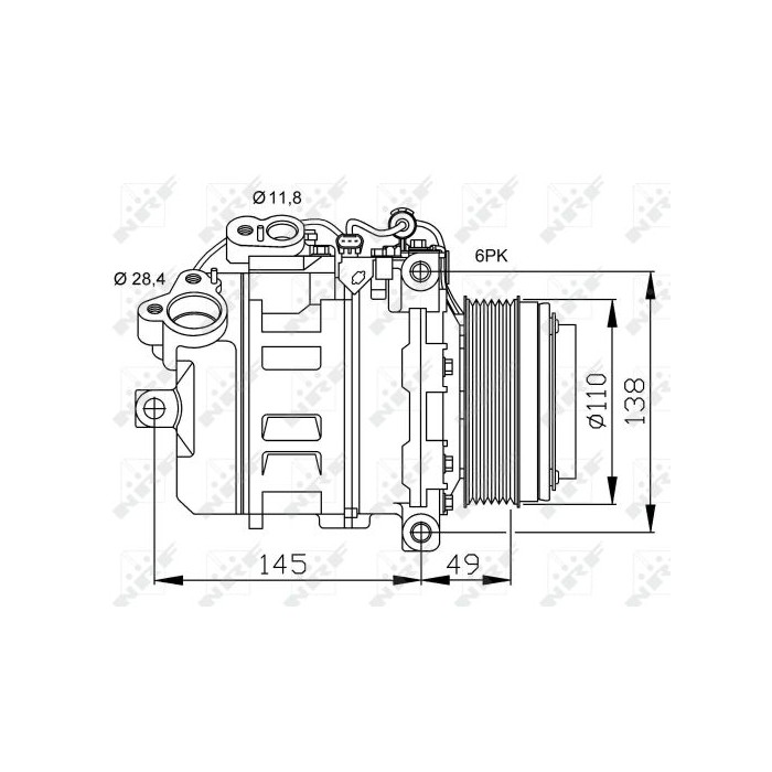 NRF EASY FIT Kompressor, Klimaanlage 32533