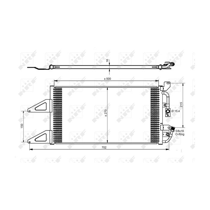 NRF EASY FIT Kondensator, Klimaanlage 35489
