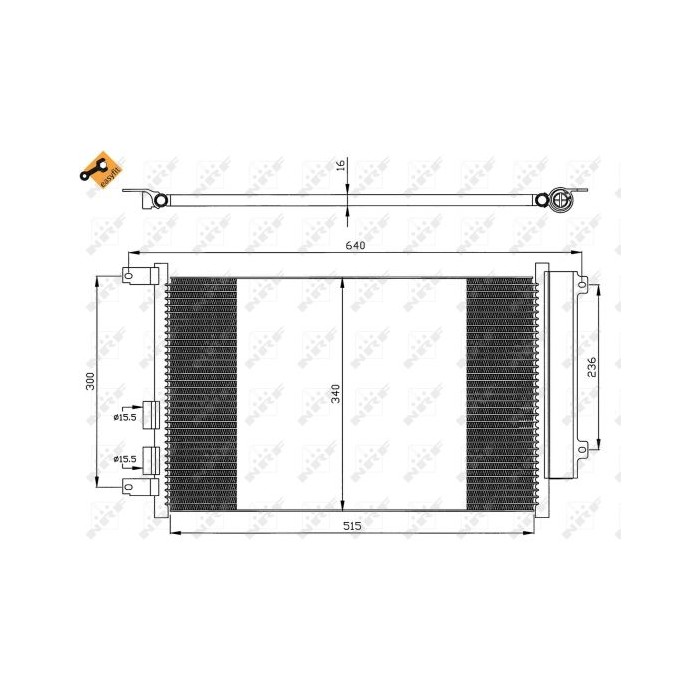 NRF EASY FIT Kondensator, Klimaanlage 35499