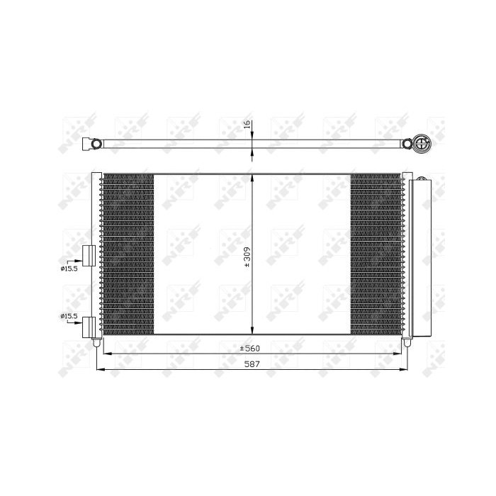 NRF EASY FIT Kondensator, Klimaanlage 35500