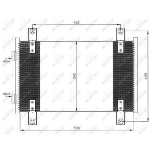 NRF EASY FIT Kondensator, Klimaanlage 35501