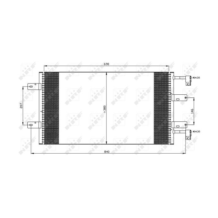 NRF Kondensator, Klimaanlage 35505