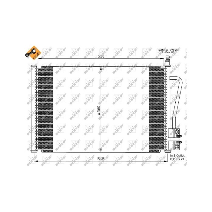 NRF EASY FIT Kondensator, Klimaanlage 35524