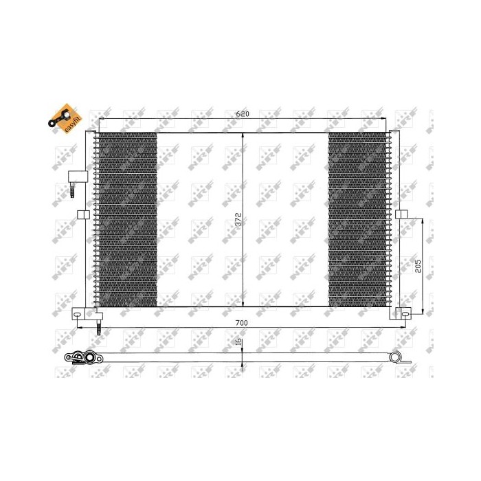 NRF EASY FIT Kondensator, Klimaanlage 35525