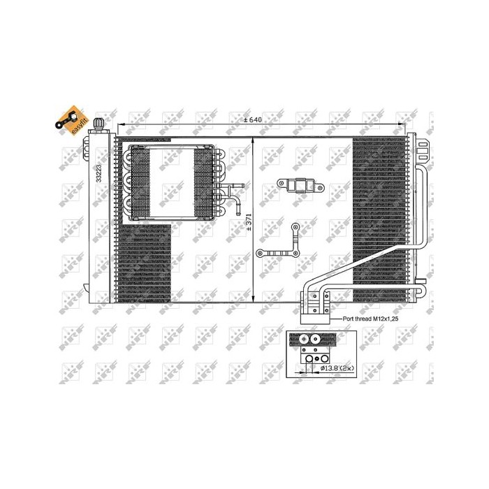 NRF EASY FIT Kondensator, Klimaanlage 35536