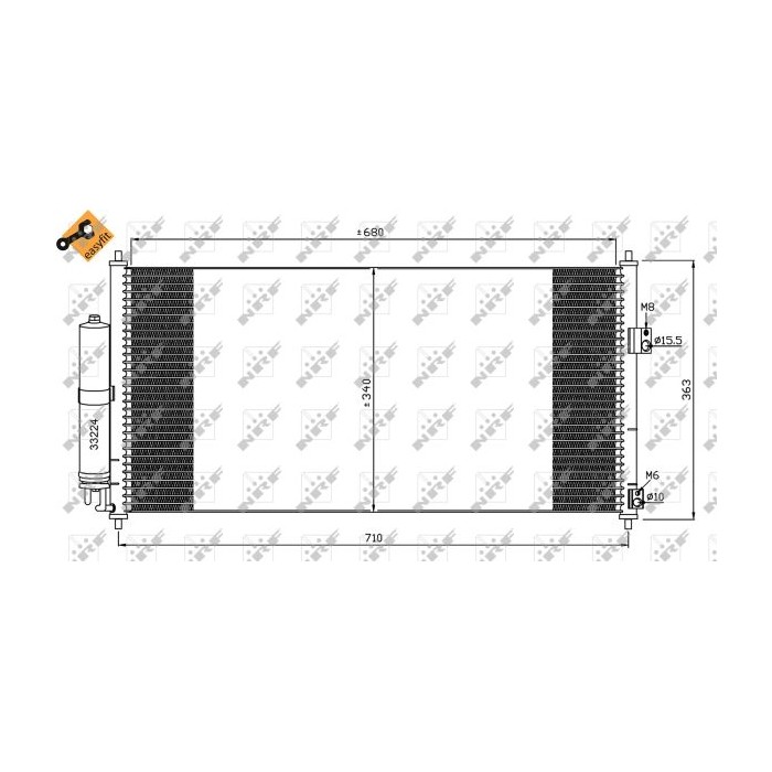 NRF EASY FIT Kondensator, Klimaanlage 35565