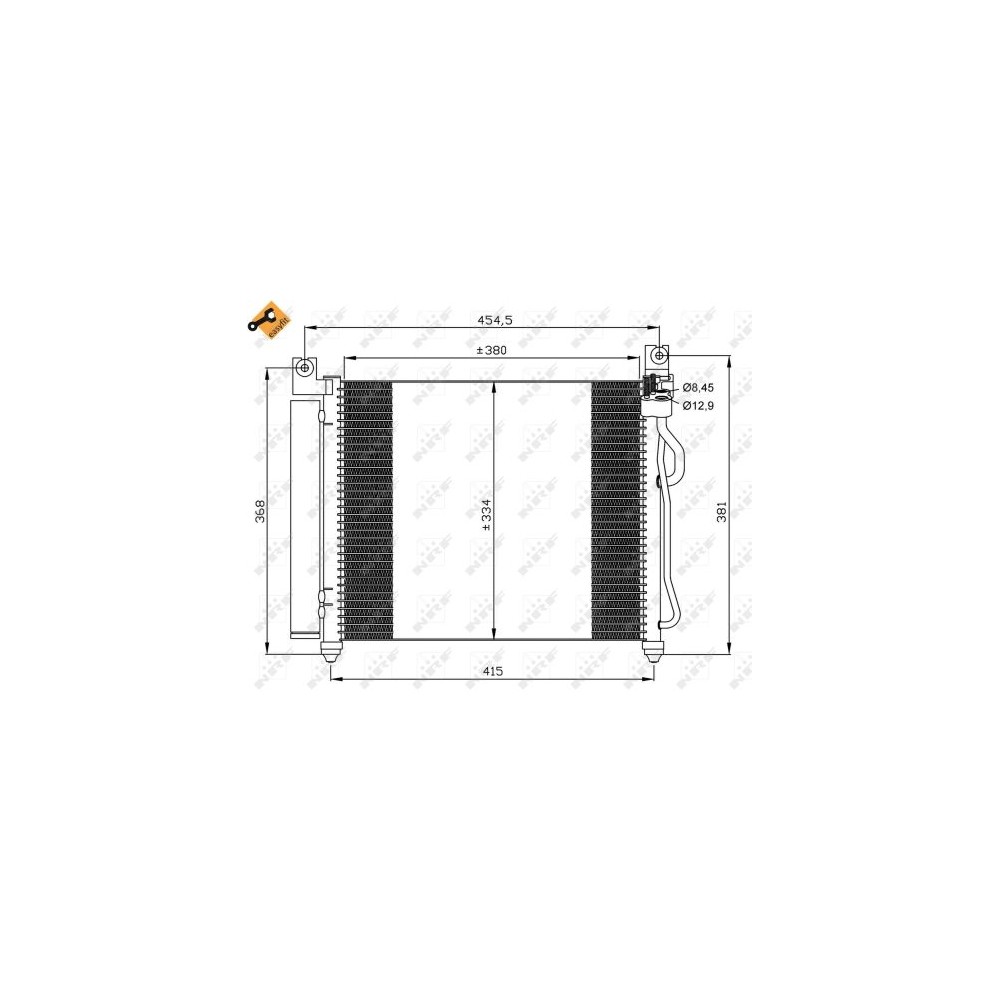 NRF EASY FIT Kondensator, Klimaanlage 35569
