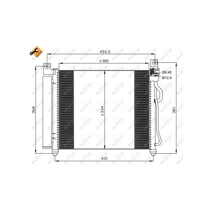 NRF EASY FIT Kondensator, Klimaanlage 35569