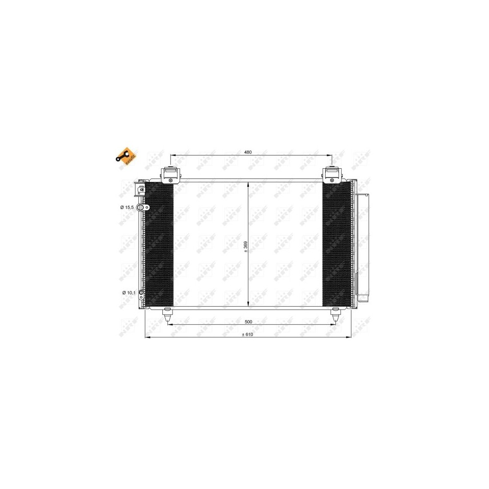 NRF EASY FIT Kondensator, Klimaanlage 35592