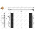 NRF EASY FIT Kondensator, Klimaanlage 350044