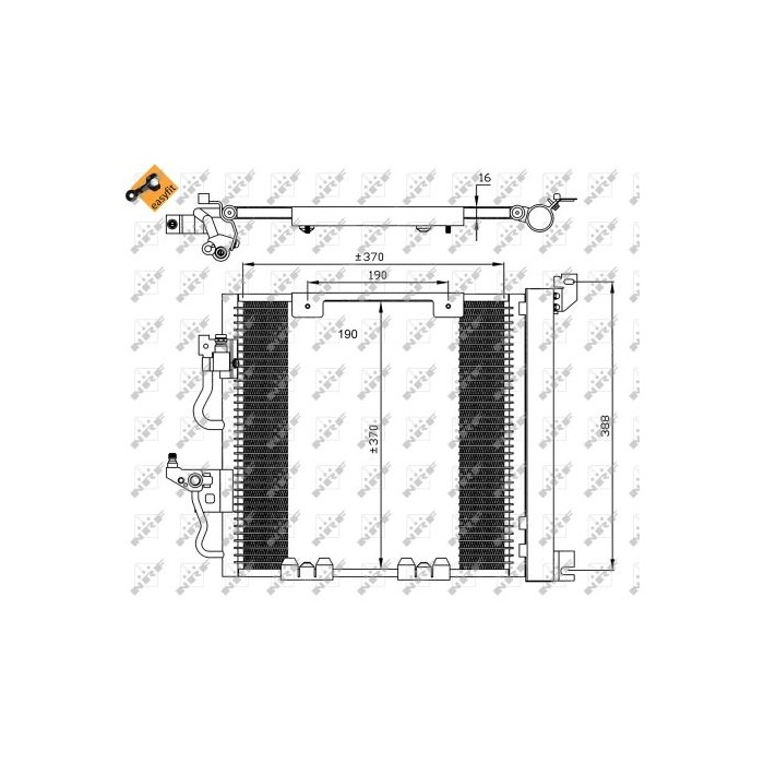 NRF EASY FIT Kondensator, Klimaanlage 35598
