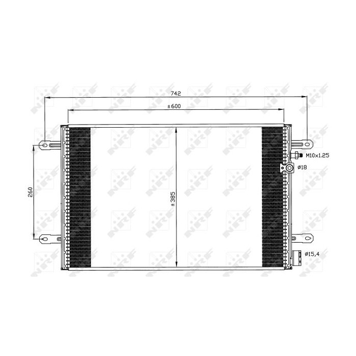 NRF EASY FIT Kondensator, Klimaanlage 35605
