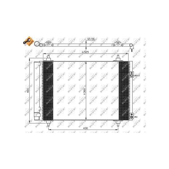 NRF EASY FIT Kondensator, Klimaanlage 35610