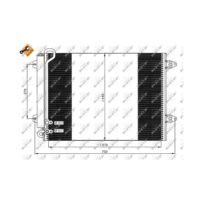 NRF EASY FIT Kondensator, Klimaanlage 35614