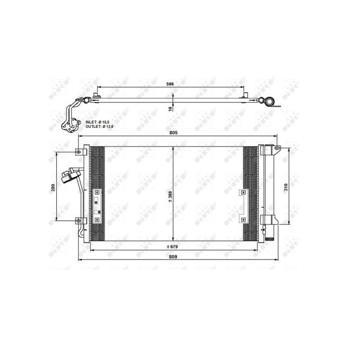 NRF EASY FIT Kondensator, Klimaanlage 35639